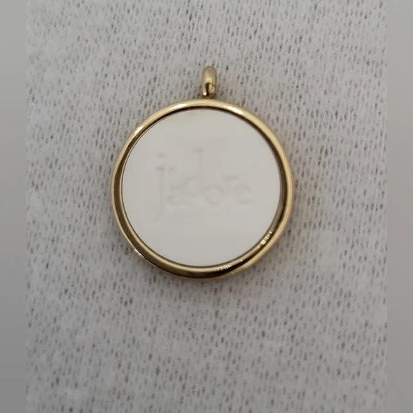 Dior Ja'dore NWOB Gold Tone Pendent With White Fragrance Stone 8mm - Picture 3 of 12